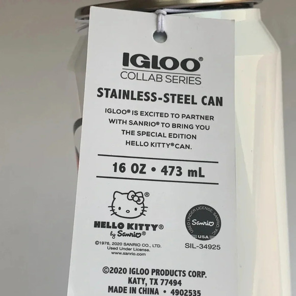 Hello Kitty 16 oz Tumbler Stainless Steel Can Special Edition New - Picture 8 of 8